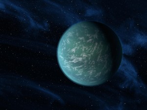 Экзопланета Kepler-22b в представлении художника